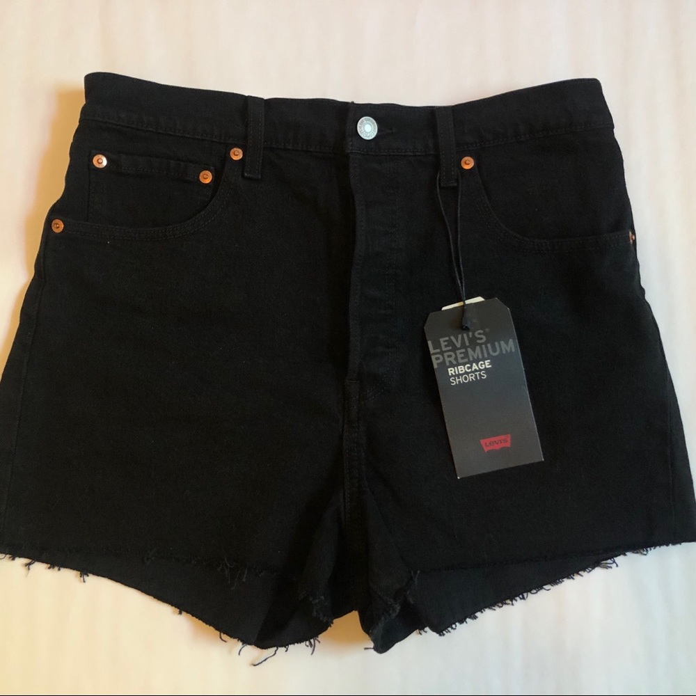 Levi’s Ribcage Shorts Black